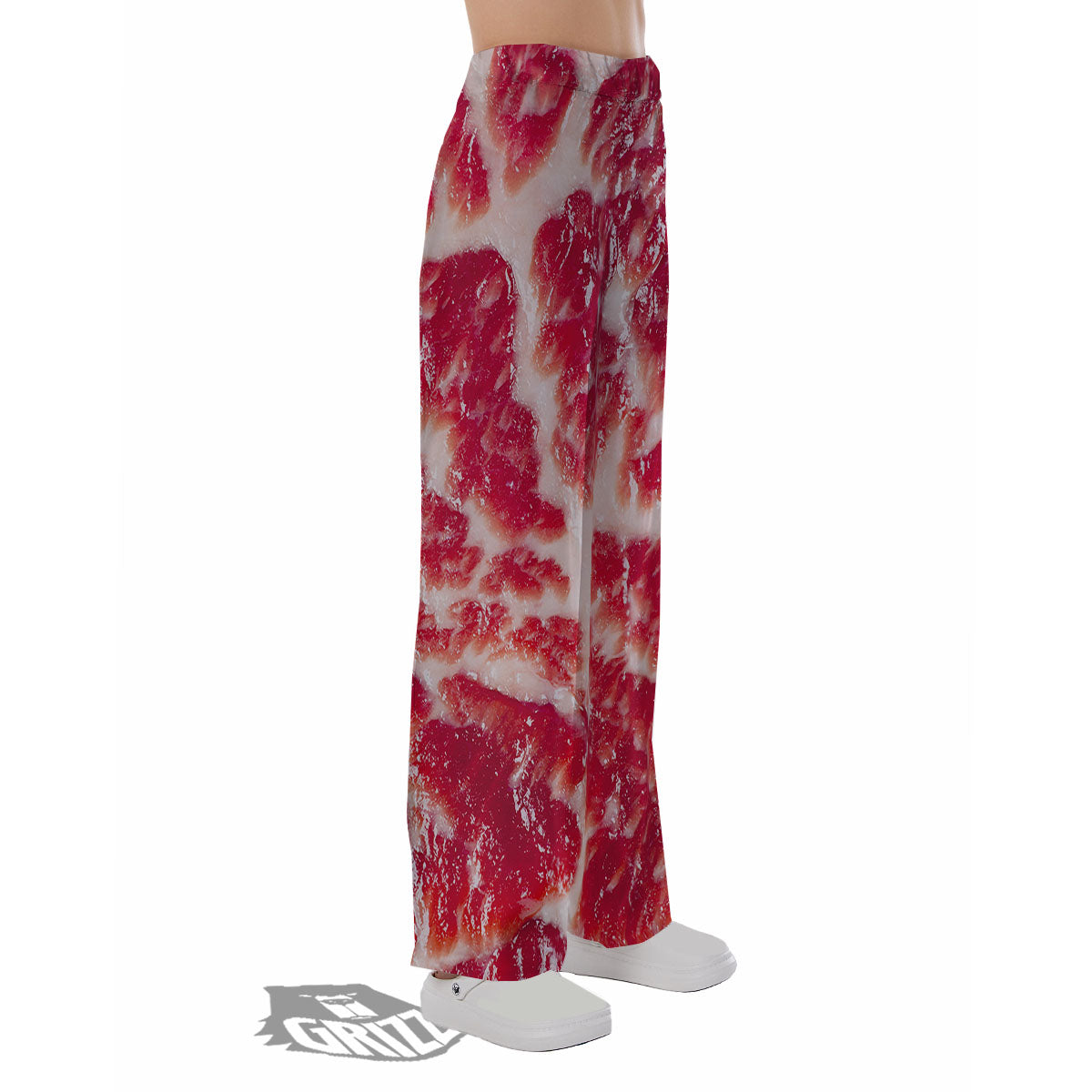 Fresh Meat Print Pajama Pants-grizzshop