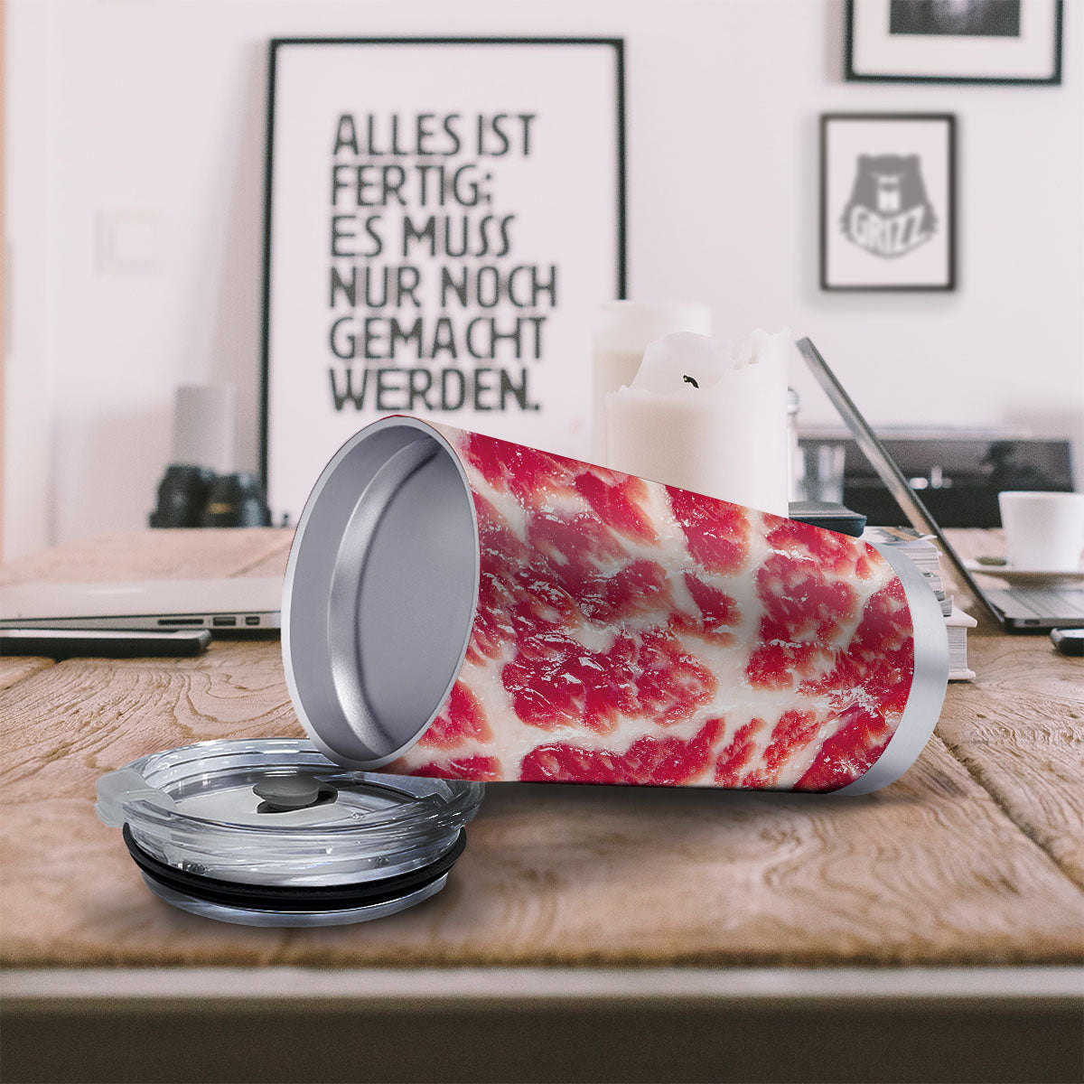 Fresh Meat Print Tumbler-grizzshop