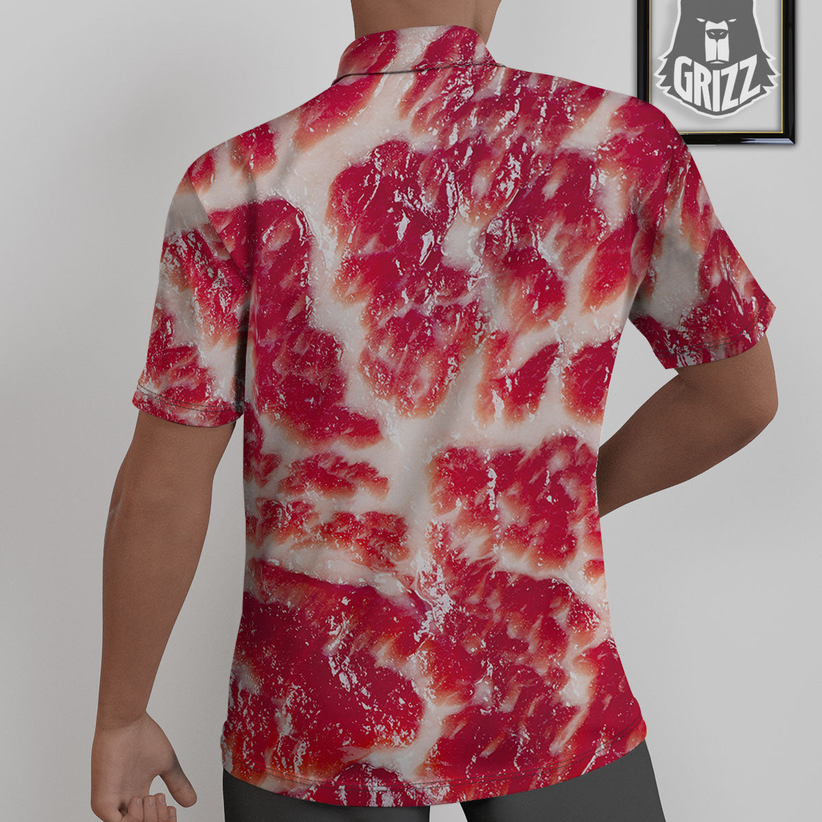 Fresh Meat Print Untucked Shirts-grizzshop