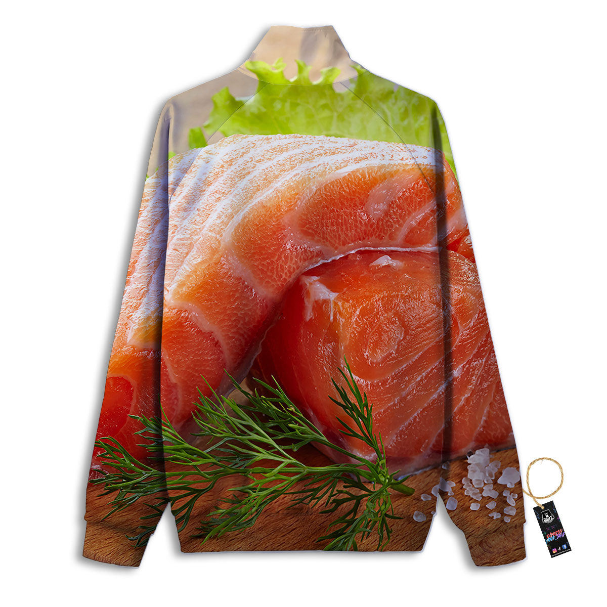 Fresh Salmon Print Track Jacket-grizzshop
