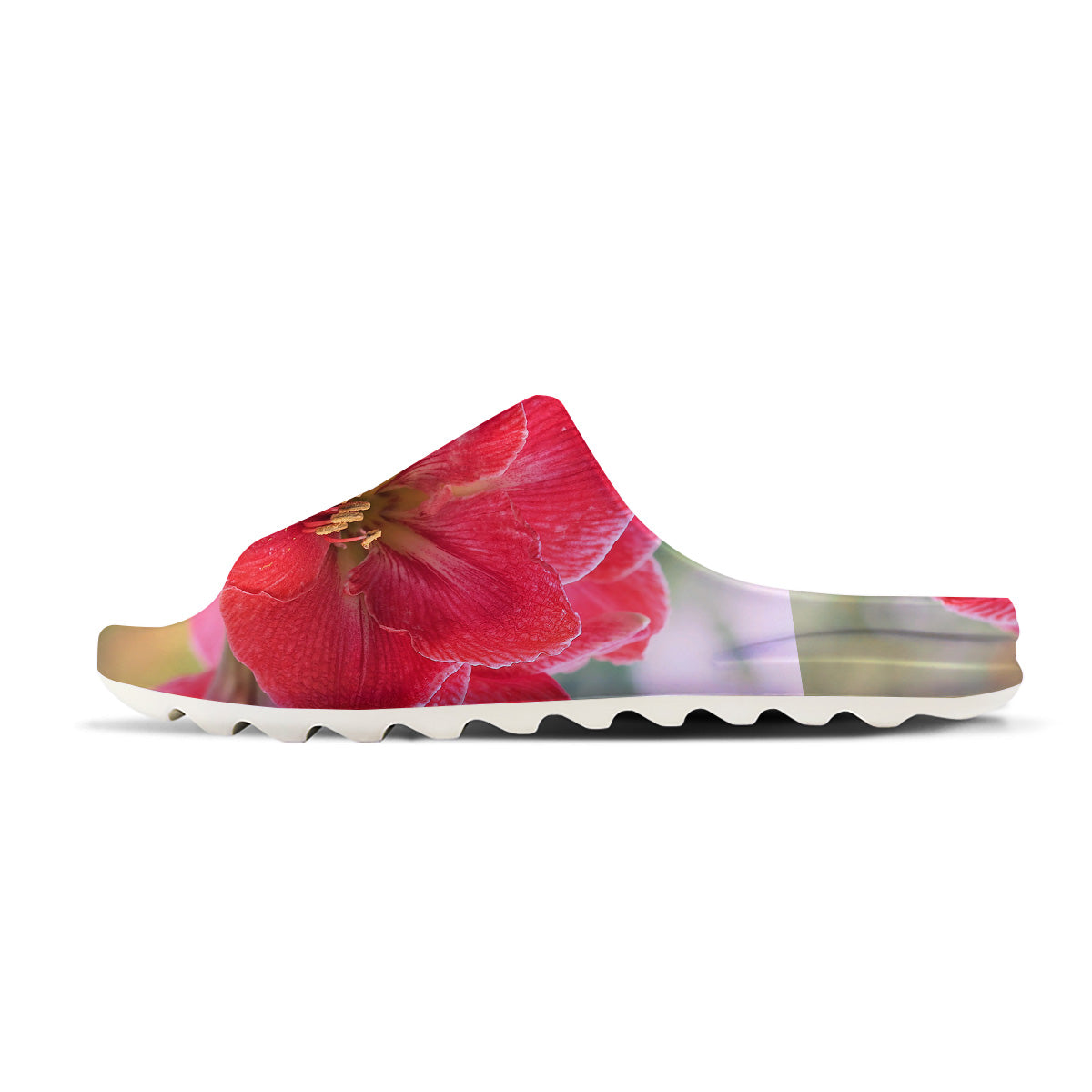 Fresh Amaryllis Print Sandals-grizzshop