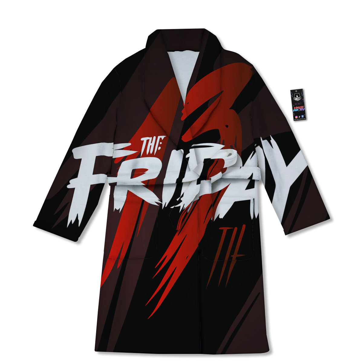 Friday 13 Print Bathrobe-grizzshop
