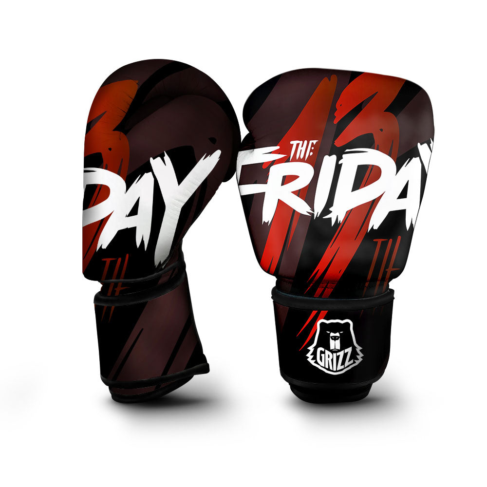 Friday 13 Print Boxing Gloves-grizzshop