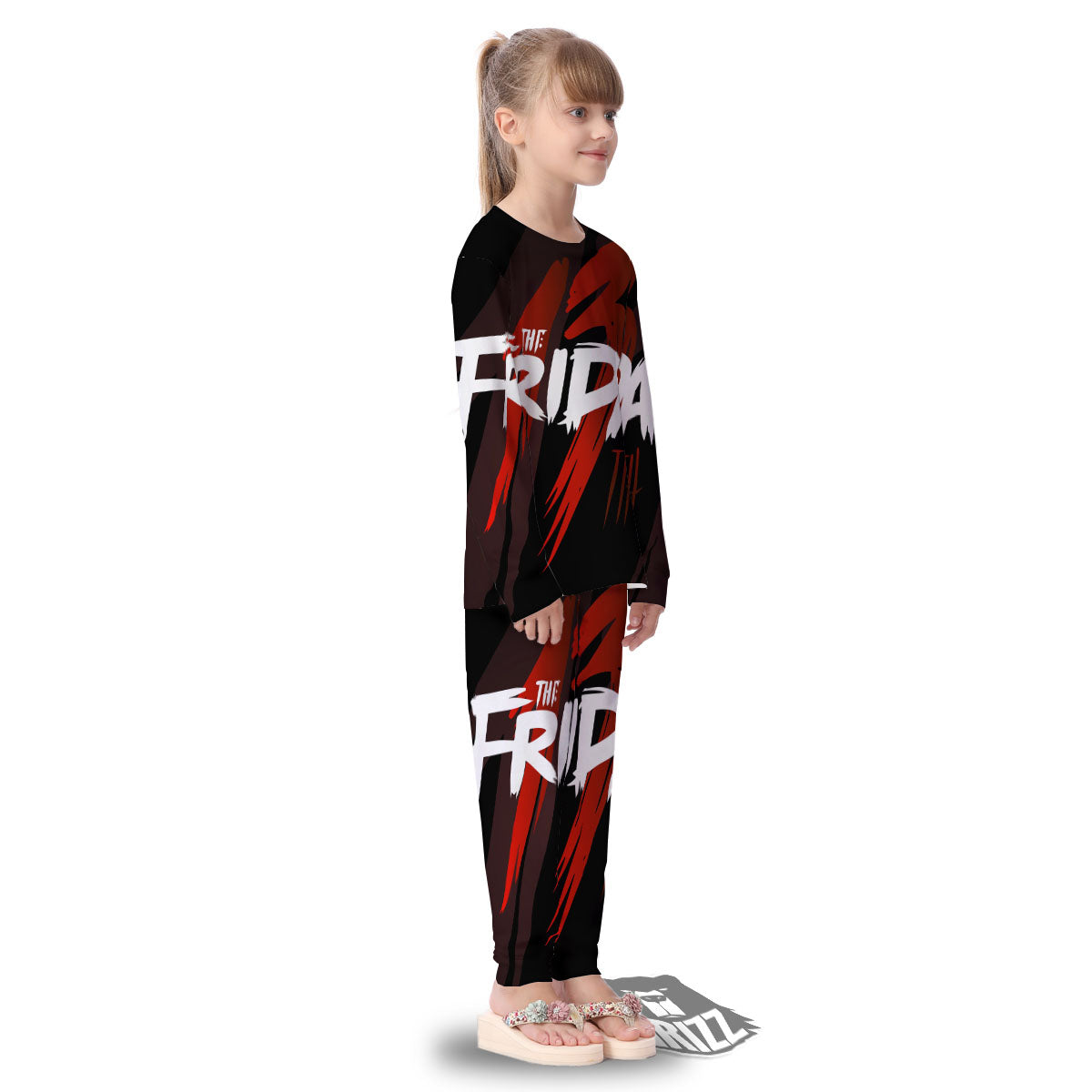 Friday 13 Print Kid's Pajamas-grizzshop