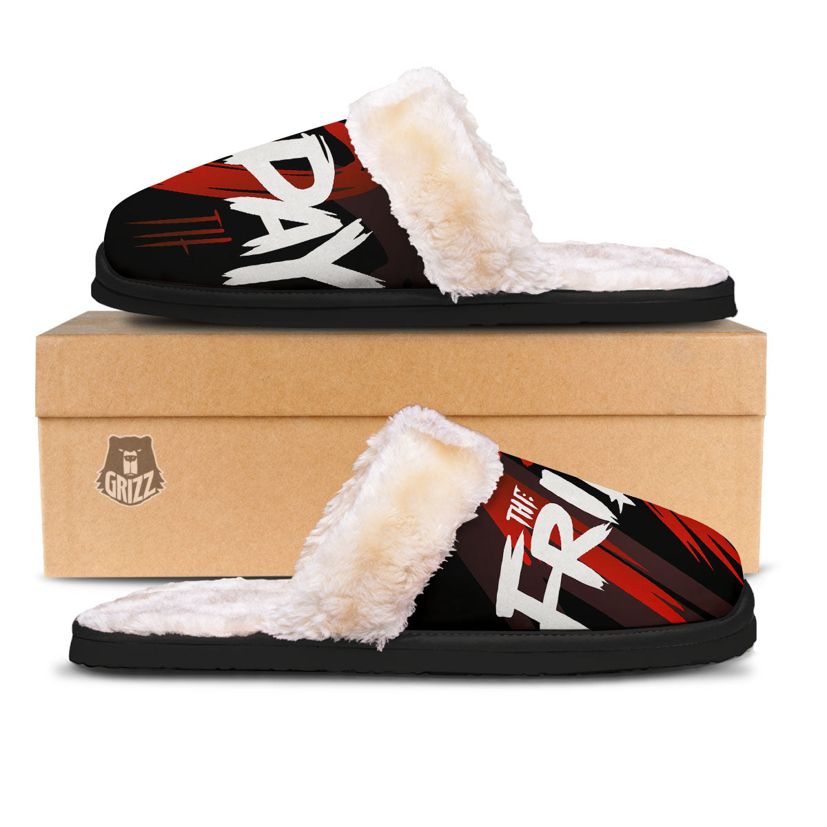 Friday 13 Print Slippers-grizzshop