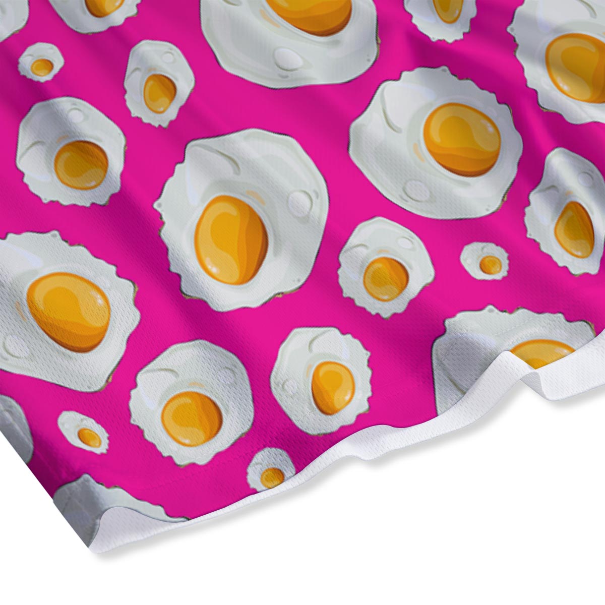 Fried Eggs Pink Print Pattern Mesh Shorts-grizzshop