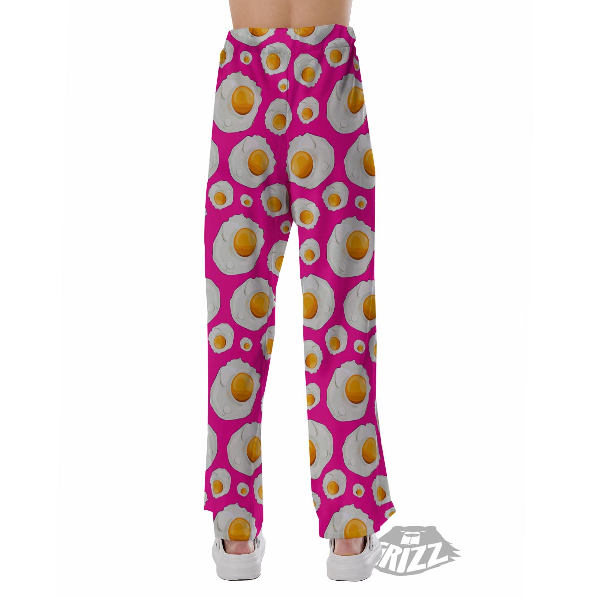 Fried Eggs Pink Print Pattern Pajama Pants-grizzshop