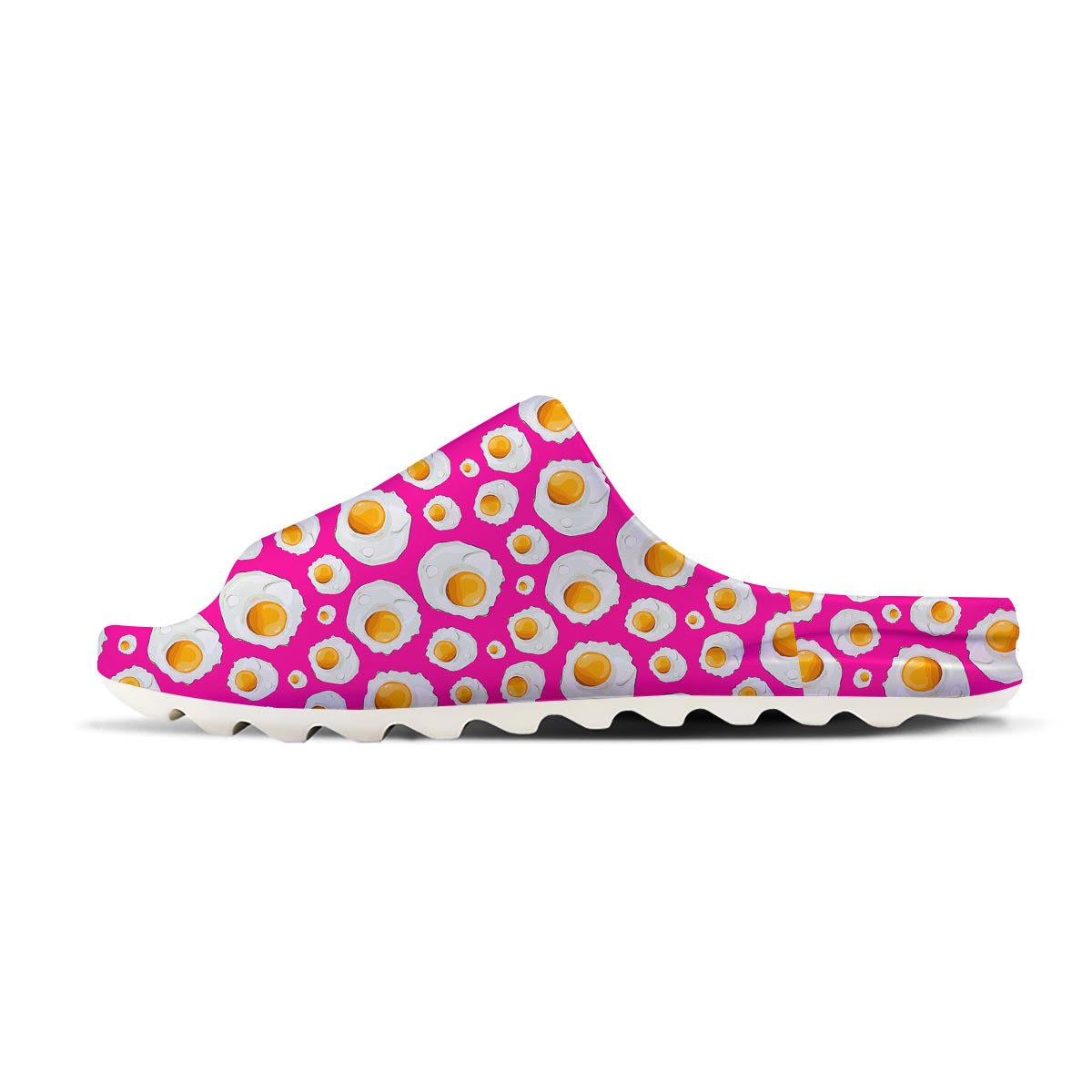 Fried Eggs Pink Print Pattern Sandals-grizzshop