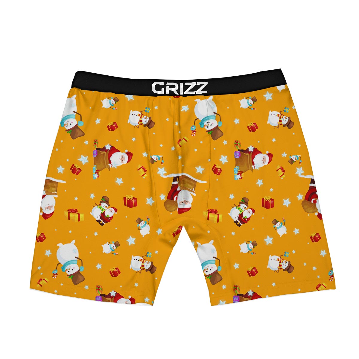 Friends And Santa Claus Print Pattern Boxer Briefs-grizzshop