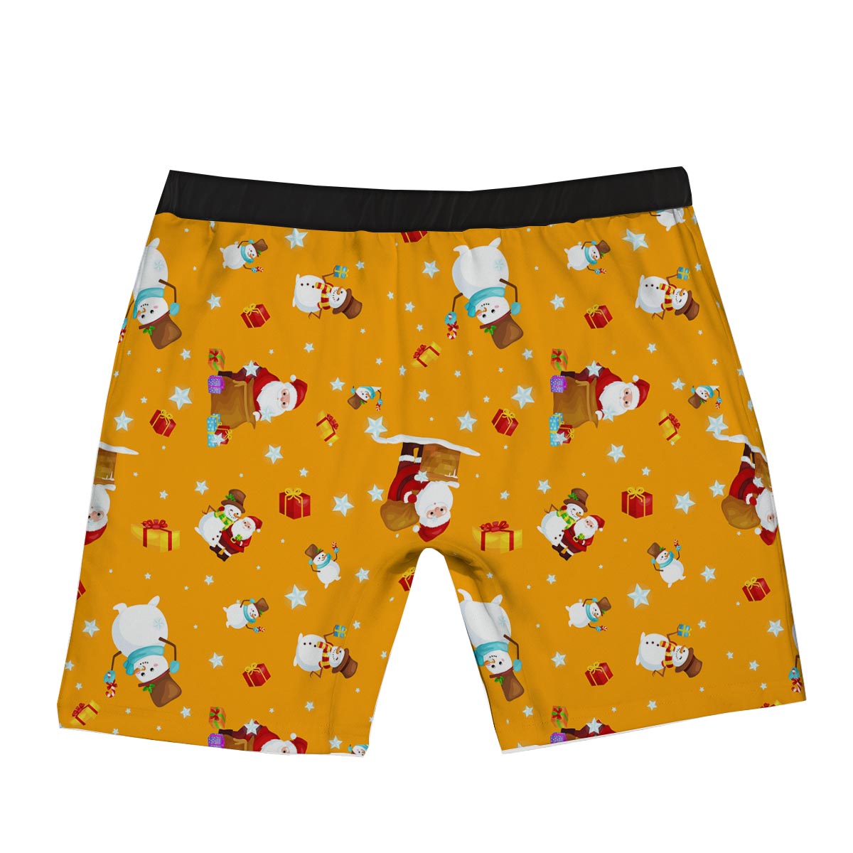 Friends And Santa Claus Print Pattern Boxer Briefs-grizzshop