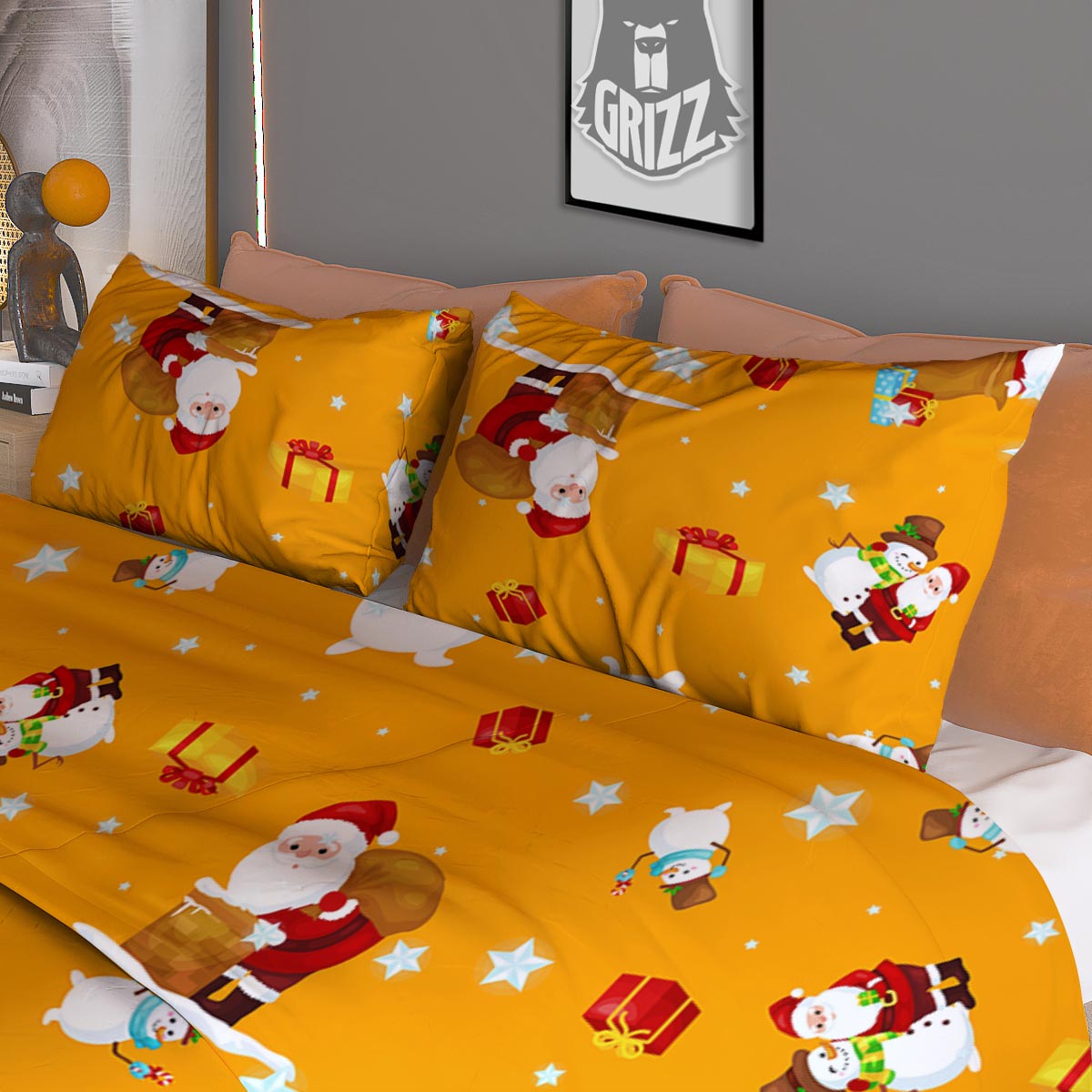 Forest Sunrise Print Duvet Cover Bedding Set