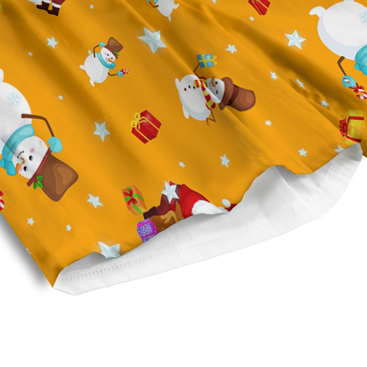 Friends And Santa Claus Print Pattern Men's Athletic Shorts