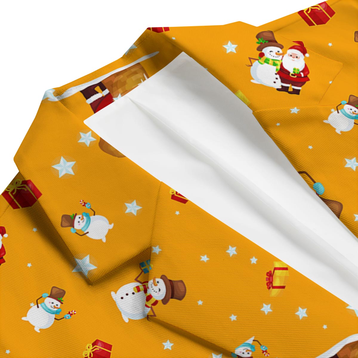 Friends And Santa Claus Print Pattern Men's Blazer-grizzshop