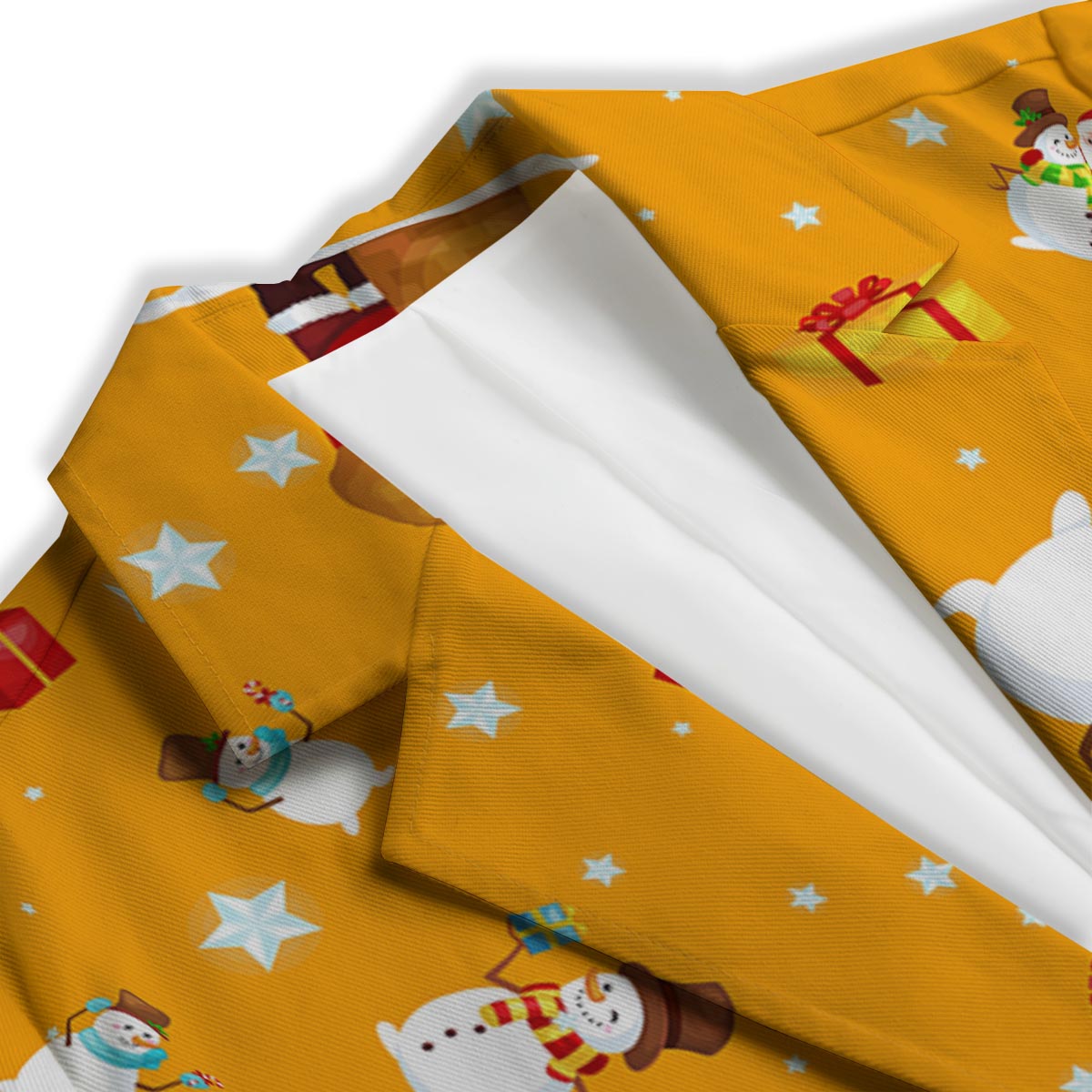 Friends And Santa Claus Print Pattern Women's Blazer-grizzshop