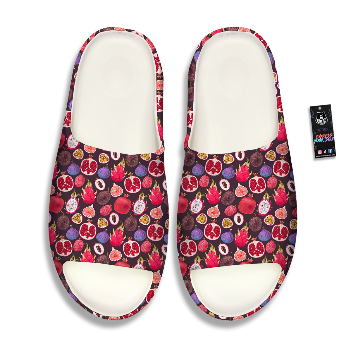 Friut Exotic Print Pattern Sandals-grizzshop