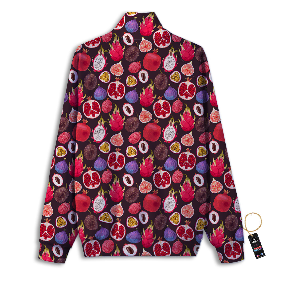 Friut Exotic Print Pattern Track Jacket-grizzshop