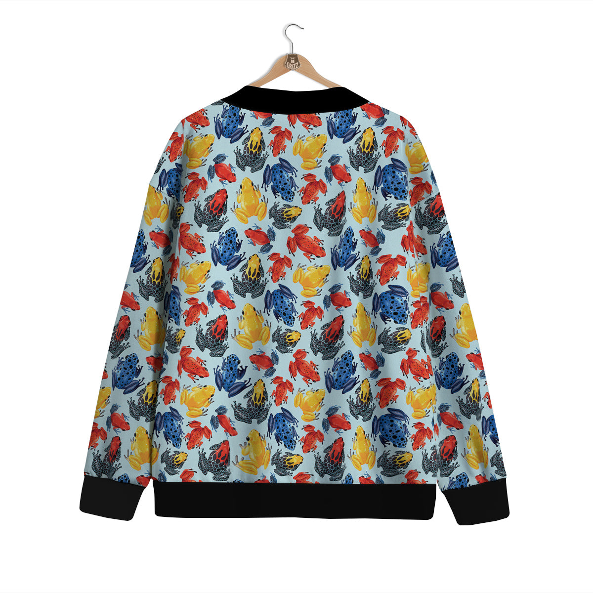 Frog Colorful Print Pattern Cardigan-grizzshop