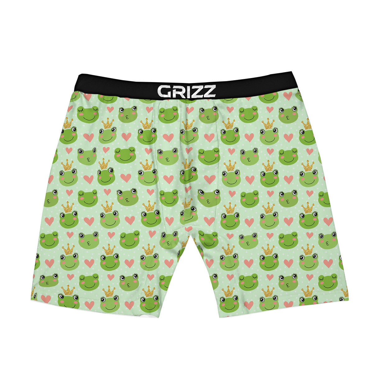 Frog Cute Print Pattern Boxer Briefs-grizzshop