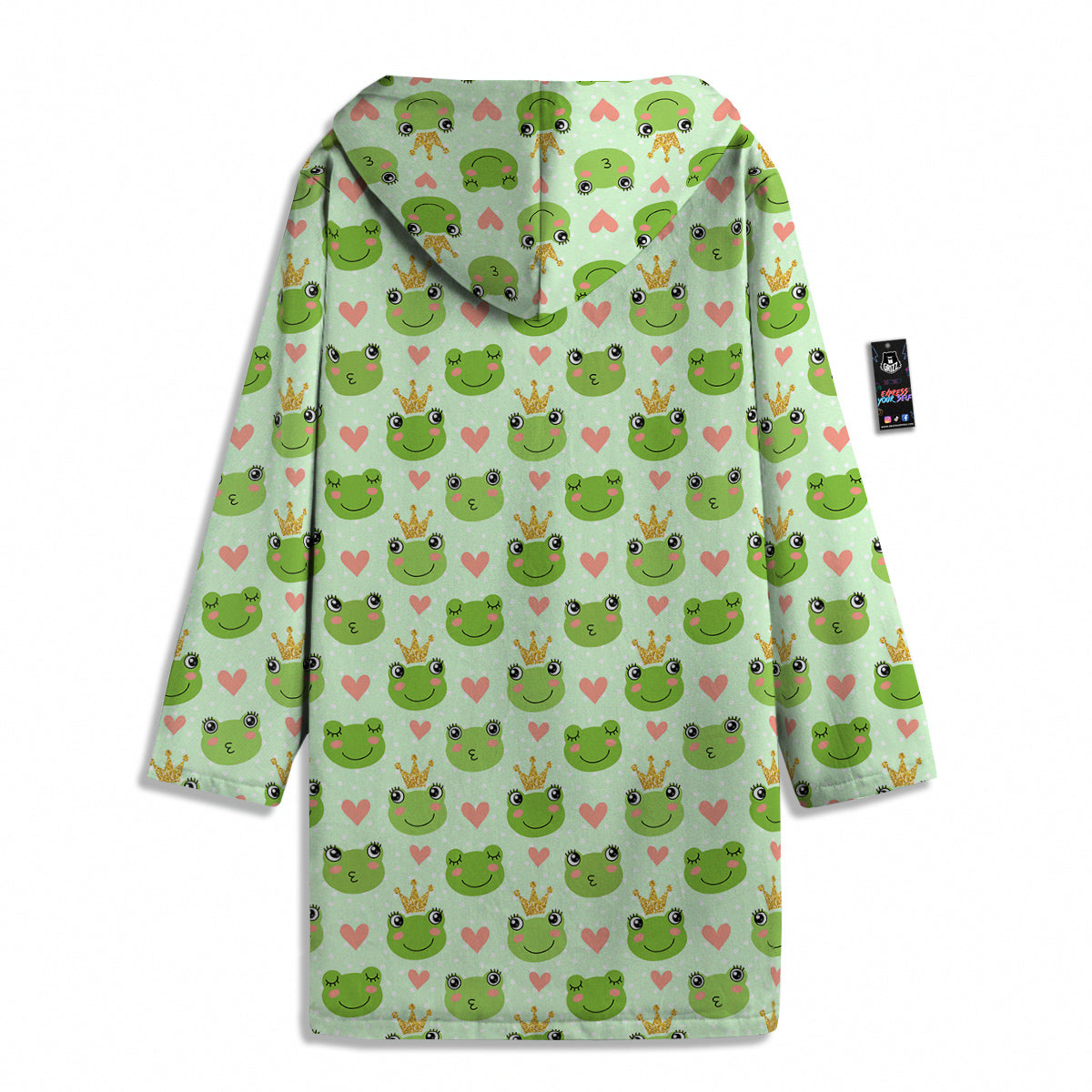 Frog Cute Print Pattern Men's Windbreaker Jacket-grizzshop