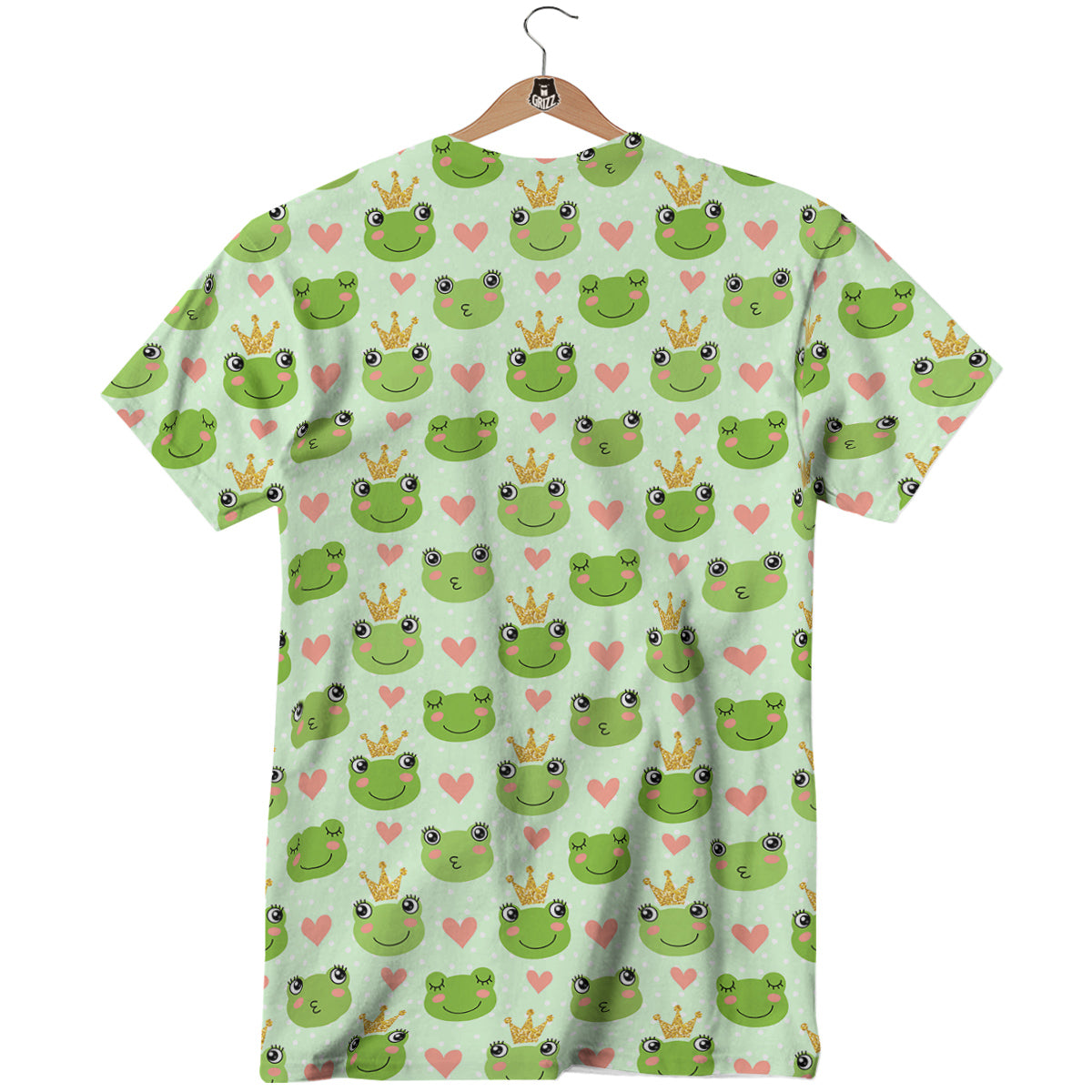 Frog Cute Print Pattern T-Shirt-grizzshop