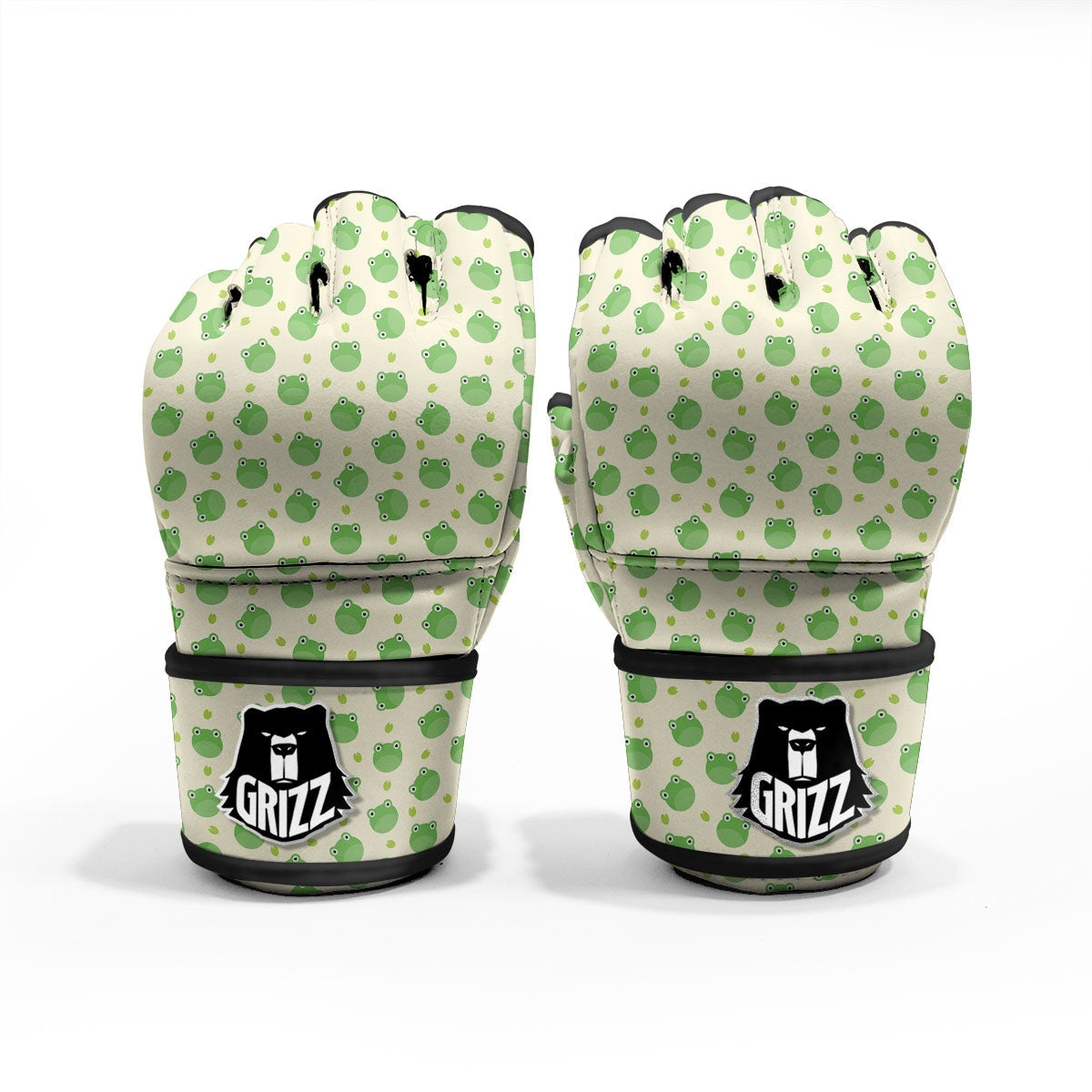 Frog Faces Print Pattern MMA Gloves-grizzshop