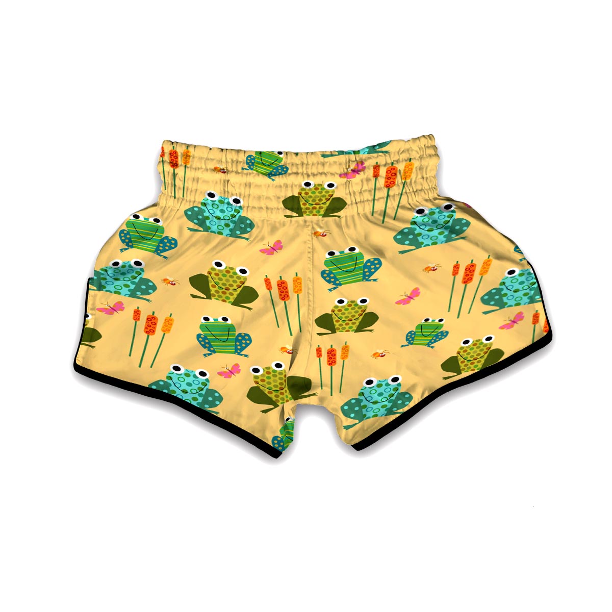 Frog Pattern Print Muay Thai Boxing Shorts-grizzshop