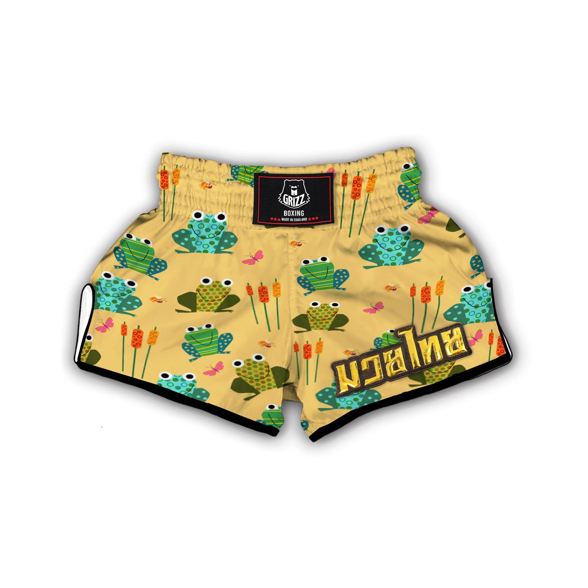 Frog Pattern Print Muay Thai Boxing Shorts-grizzshop