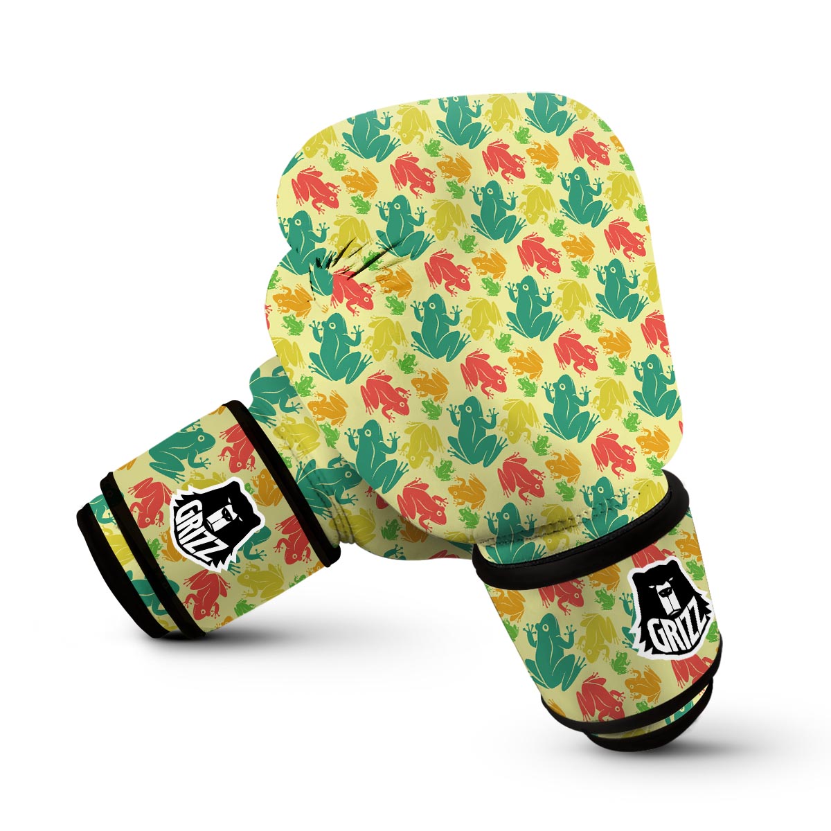 Frog Print Pattern Boxing Gloves-grizzshop
