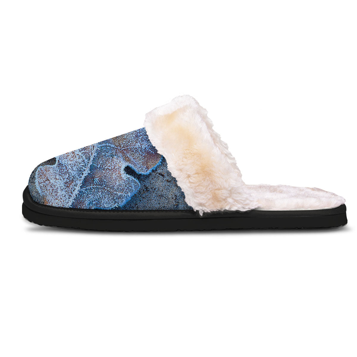Frozen Leaf Oak Print Slippers-grizzshop