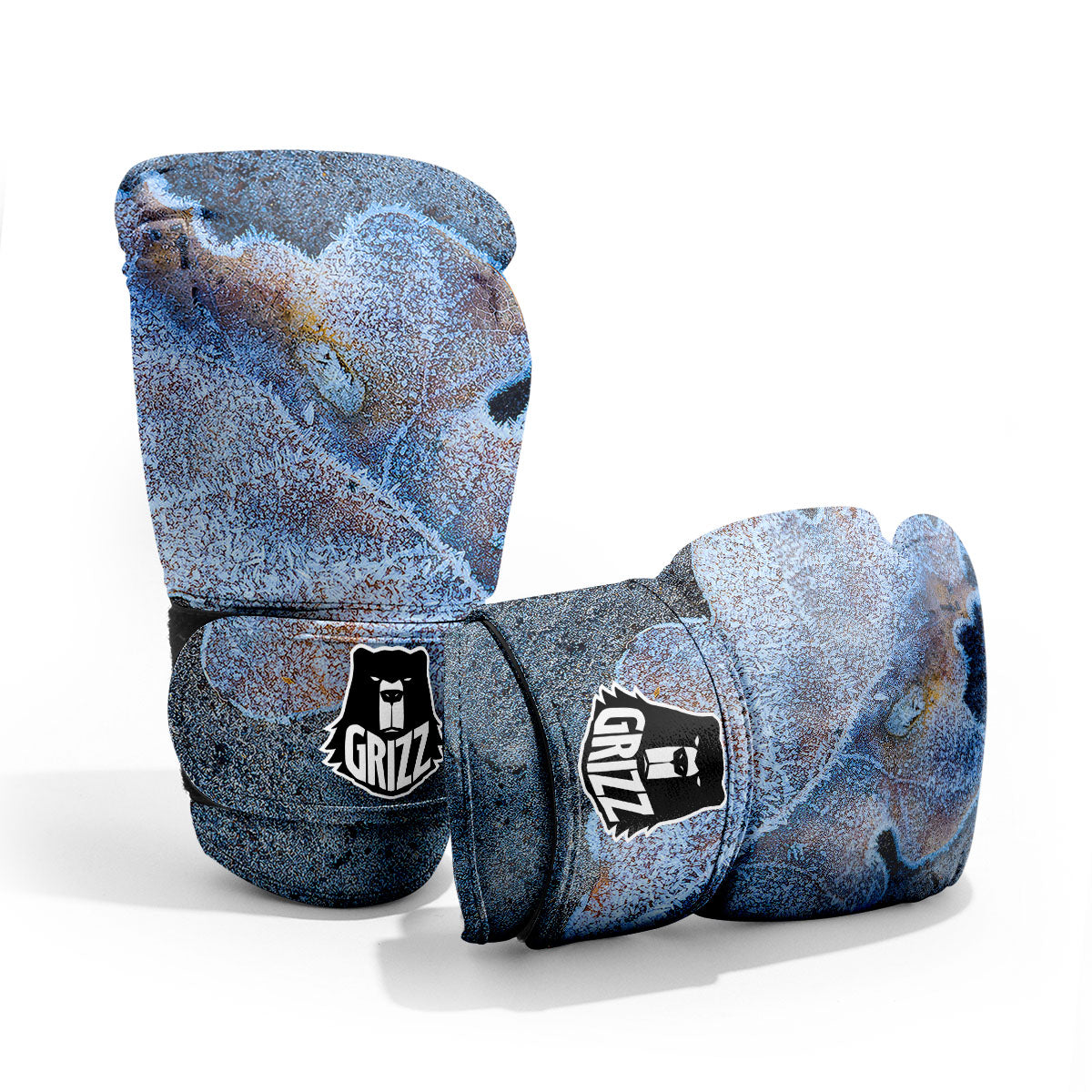 Frozen Leaf Oak Print Pro Boxing Glove