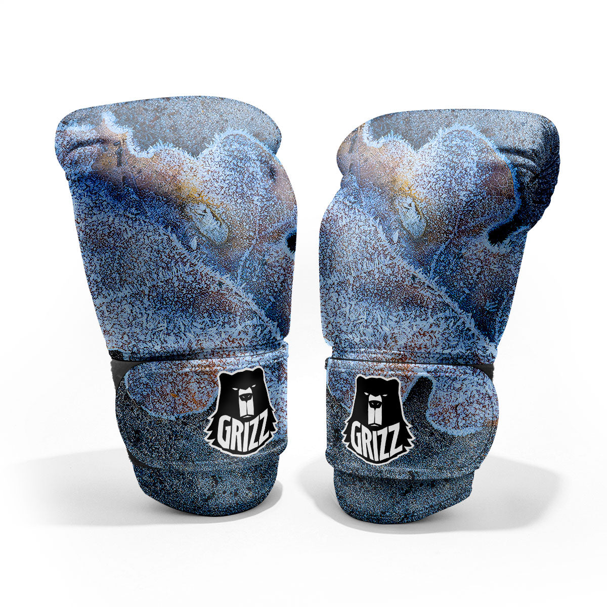Frozen Leaf Oak Print Pro Boxing Glove