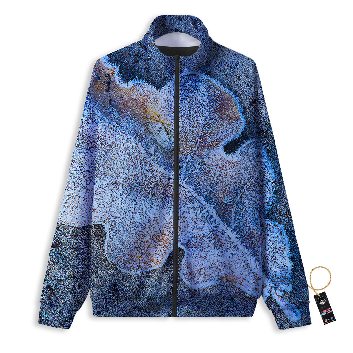Frozen Leaf Oak Print Track Jacket-grizzshop