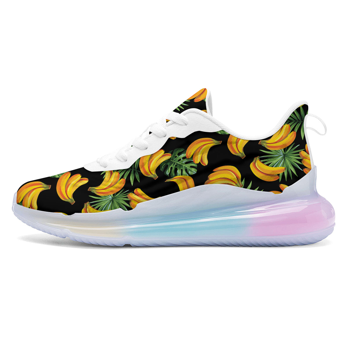 Fruit Banana Print Pattern Running Sneakers-grizzshop
