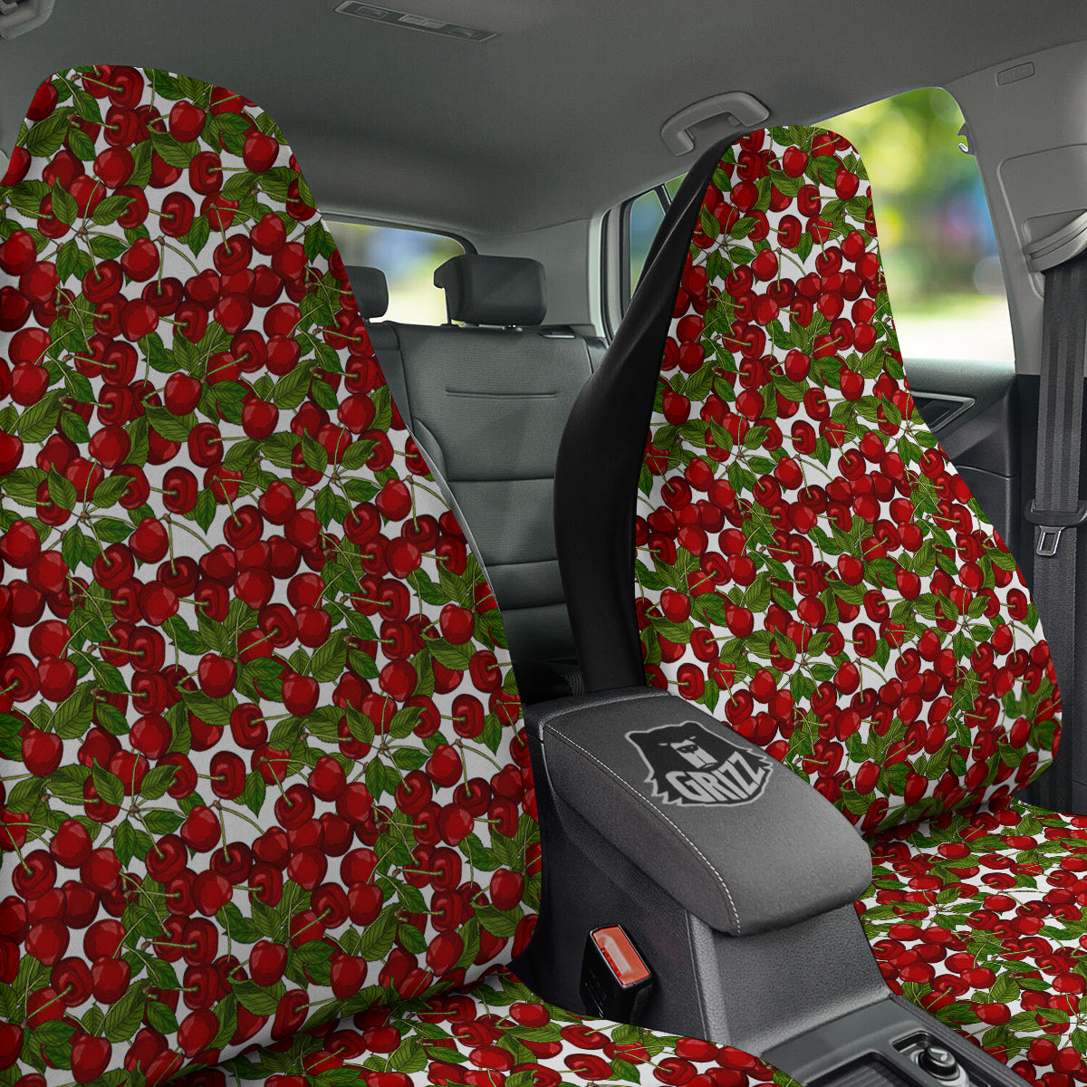 Fruit Cherry Print Pattern Car Seat Covers-grizzshop