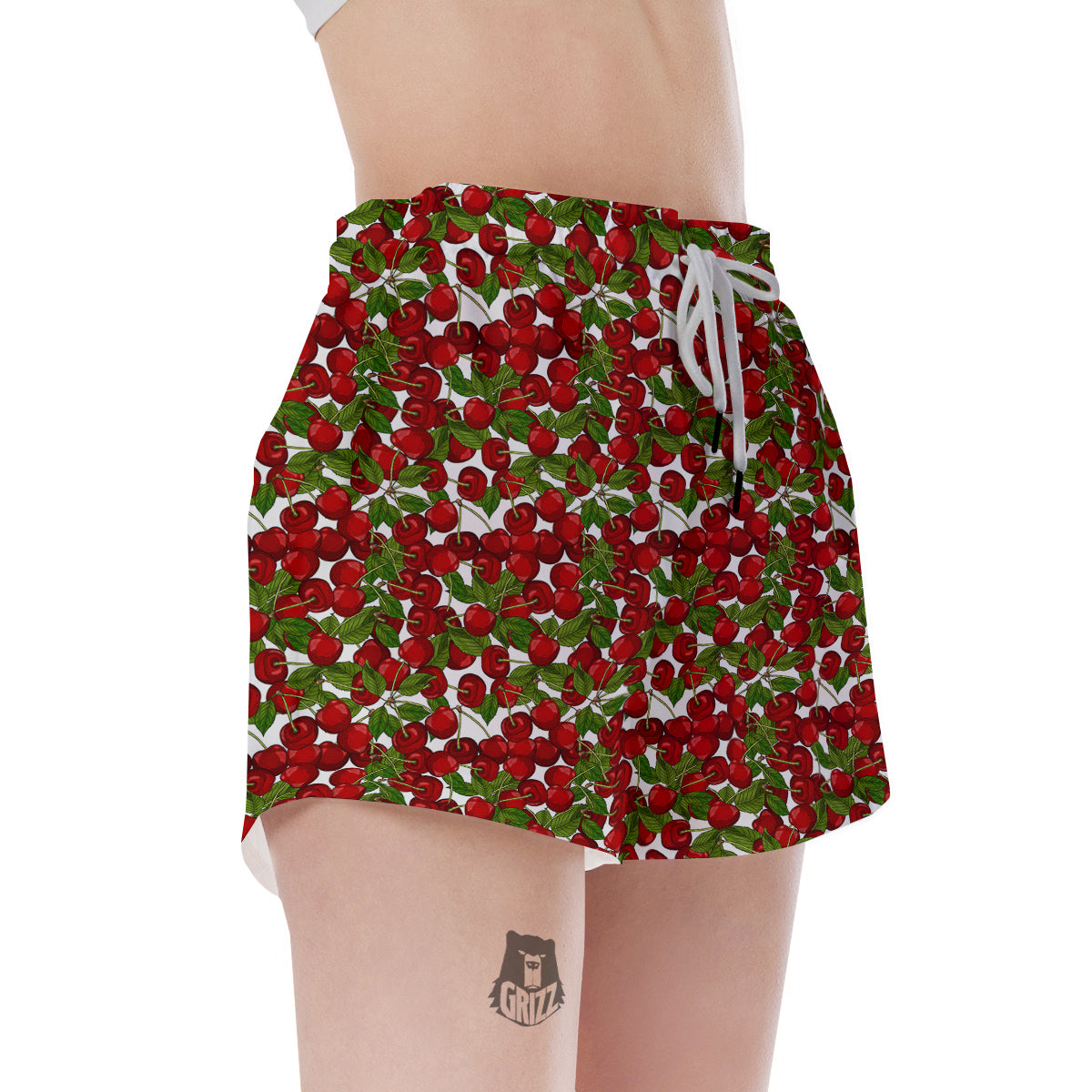 Fruit Cherry Print Pattern Women's Shorts-grizzshop
