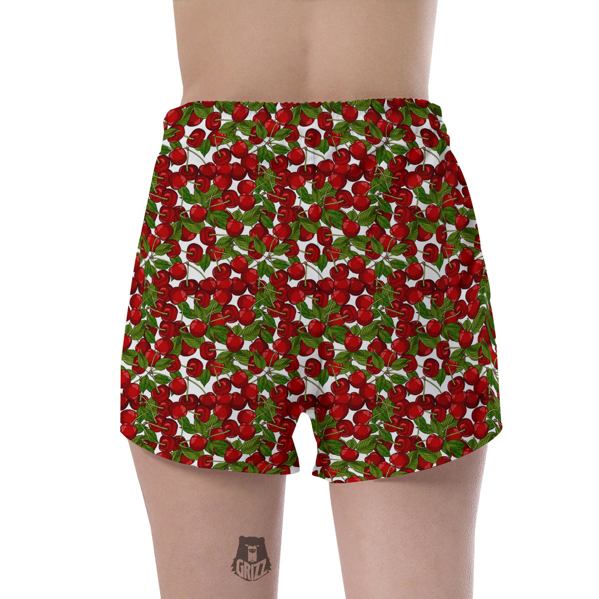 Fruit Cherry Print Pattern Women's Shorts-grizzshop