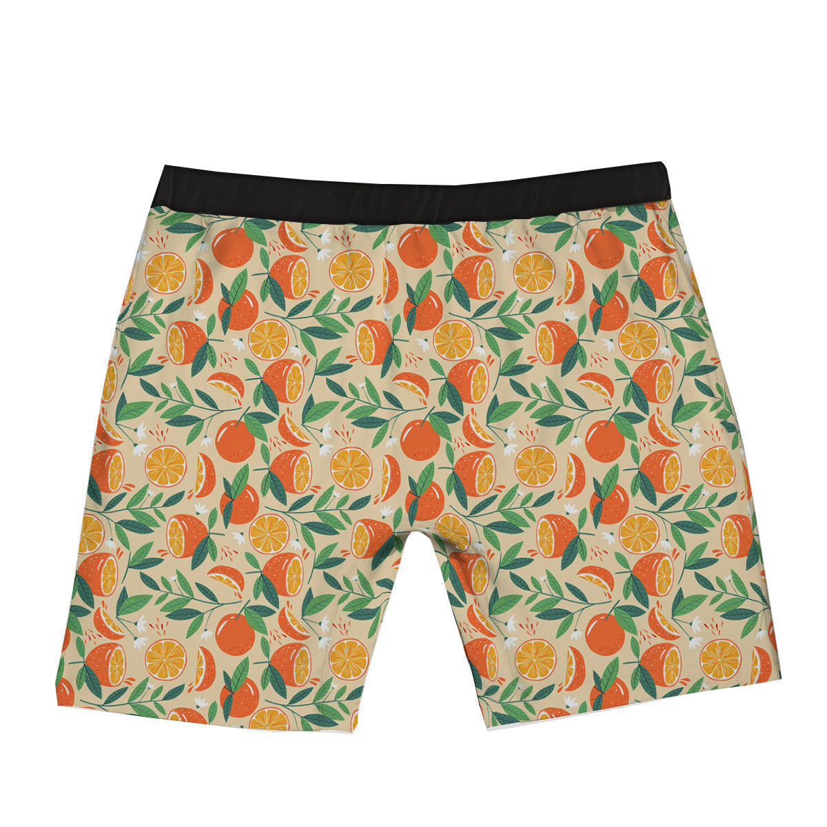 Fruit Cute Orange Print Pattern Boxer Briefs-grizzshop