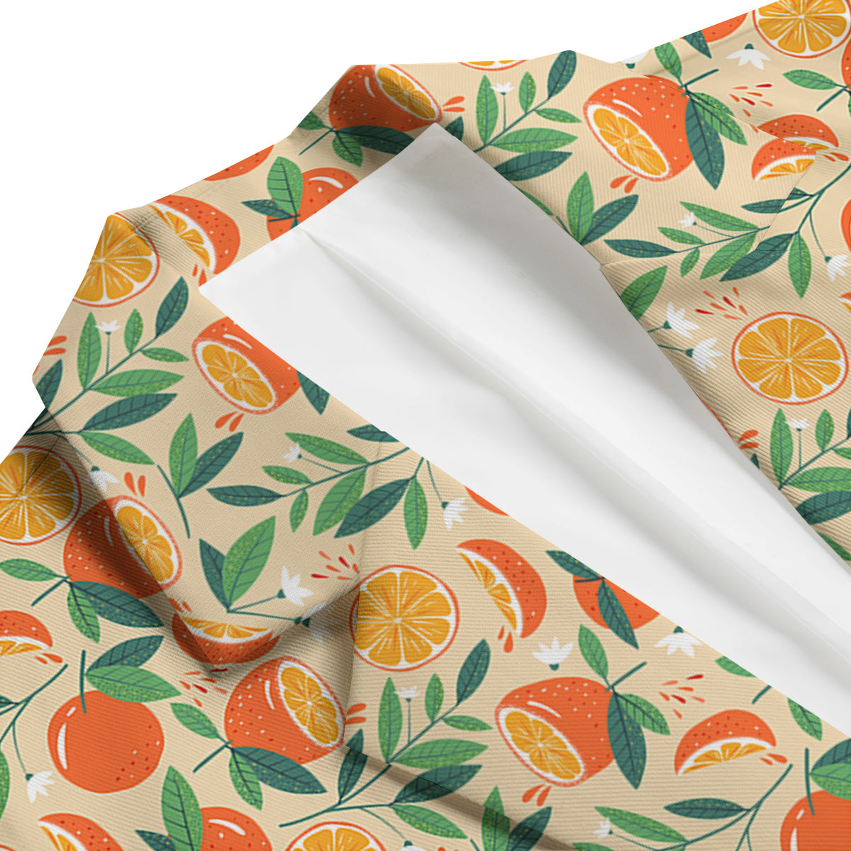 Fruit Cute Orange Print Pattern Men's Blazer-grizzshop
