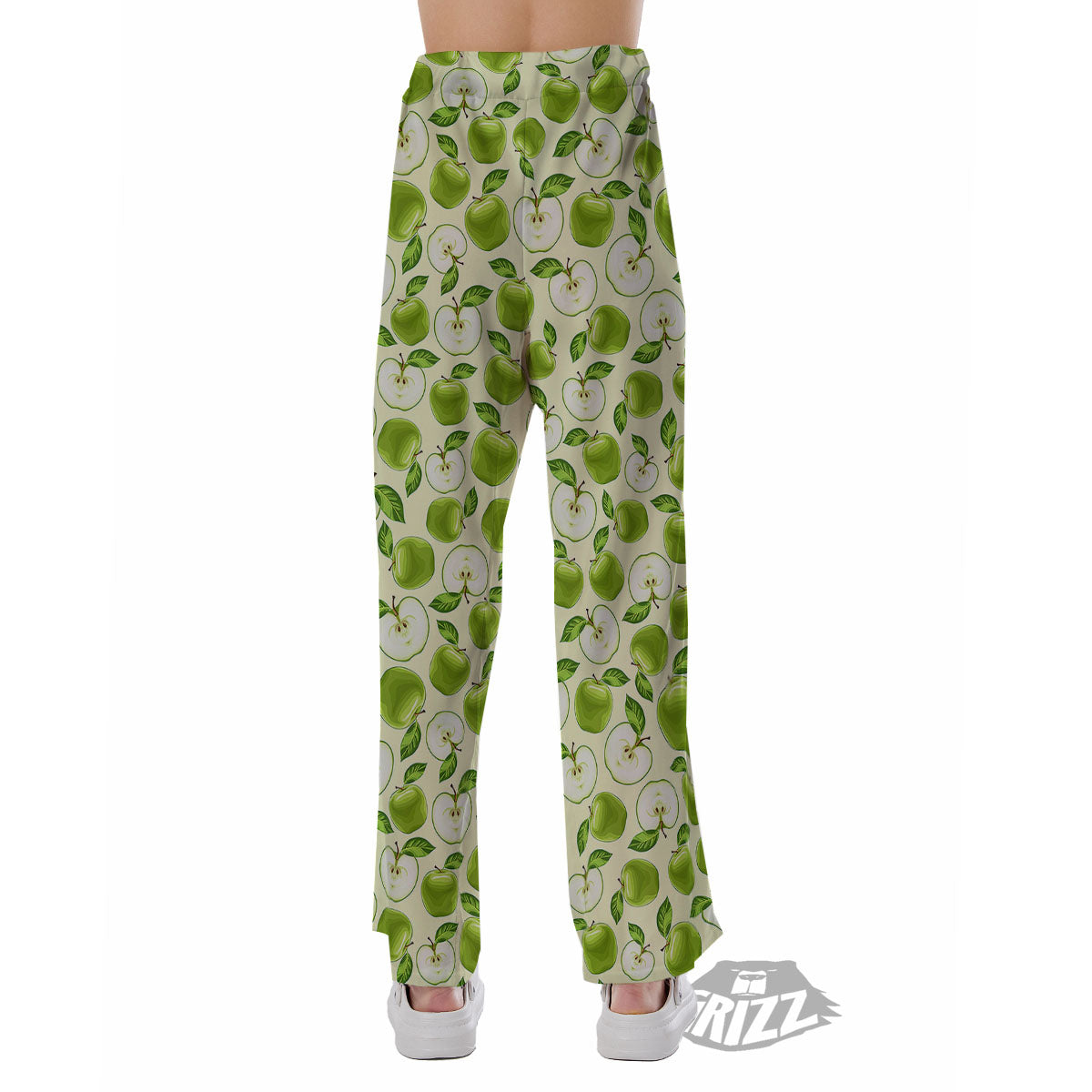 Fruit Green Apple Print Pattern Pajama Pants-grizzshop