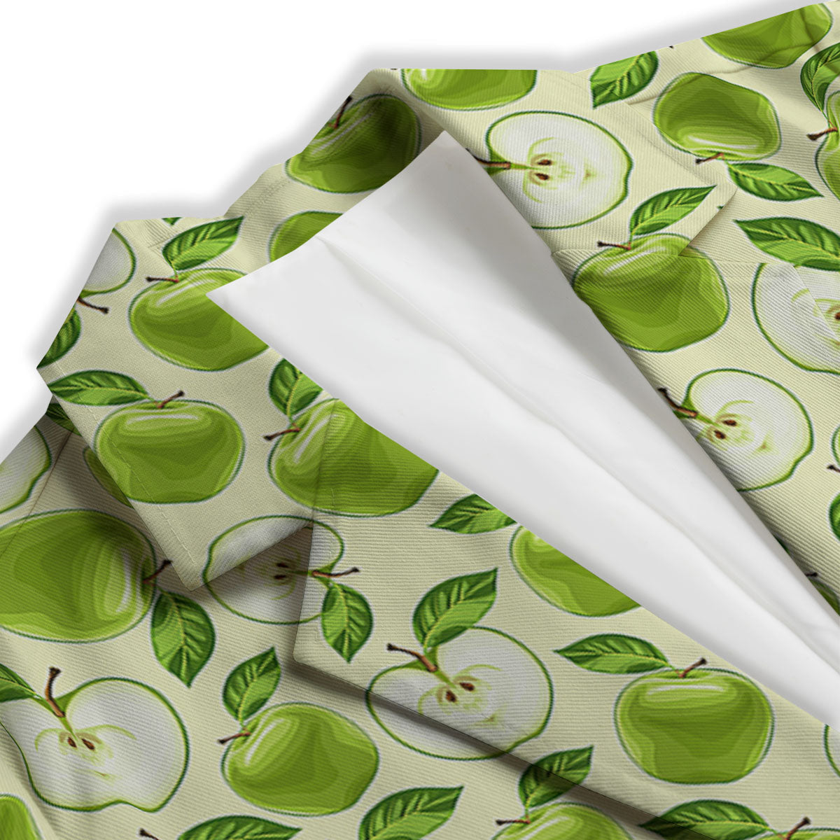 Fruit Green Apple Print Pattern Women's Blazer-grizzshop