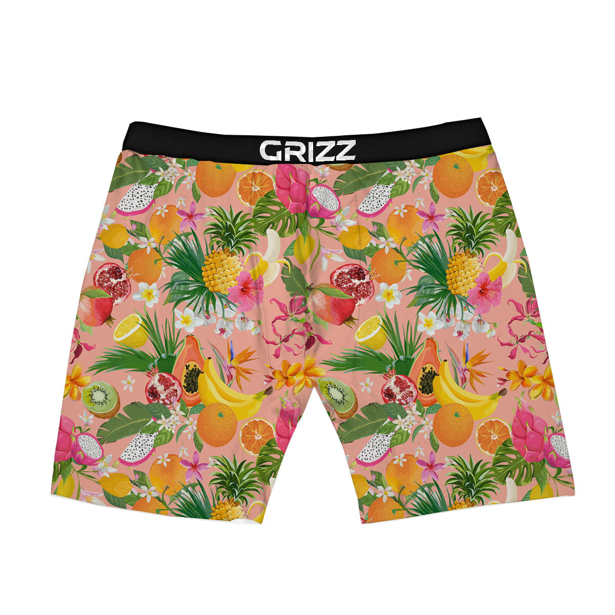 Fruit Leaf Tropical Print Pattern Boxer Briefs-grizzshop