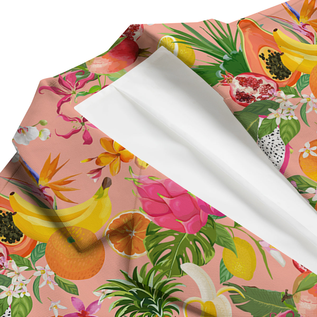 Fruit Leaf Tropical Print Pattern Men's Blazer-grizzshop