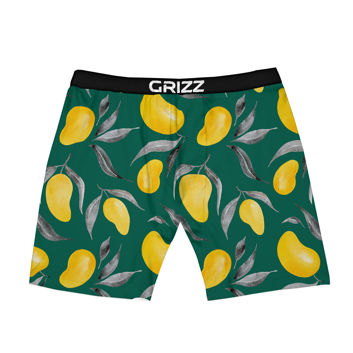 Fruit Mango Yellow Print Pattern Boxer Briefs-grizzshop