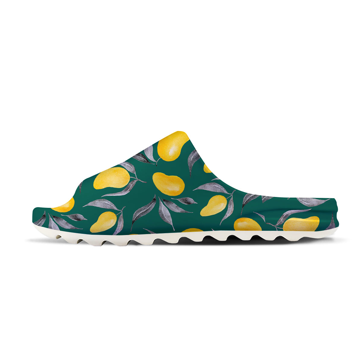 Fruit Mango Yellow Print Pattern Sandals-grizzshop