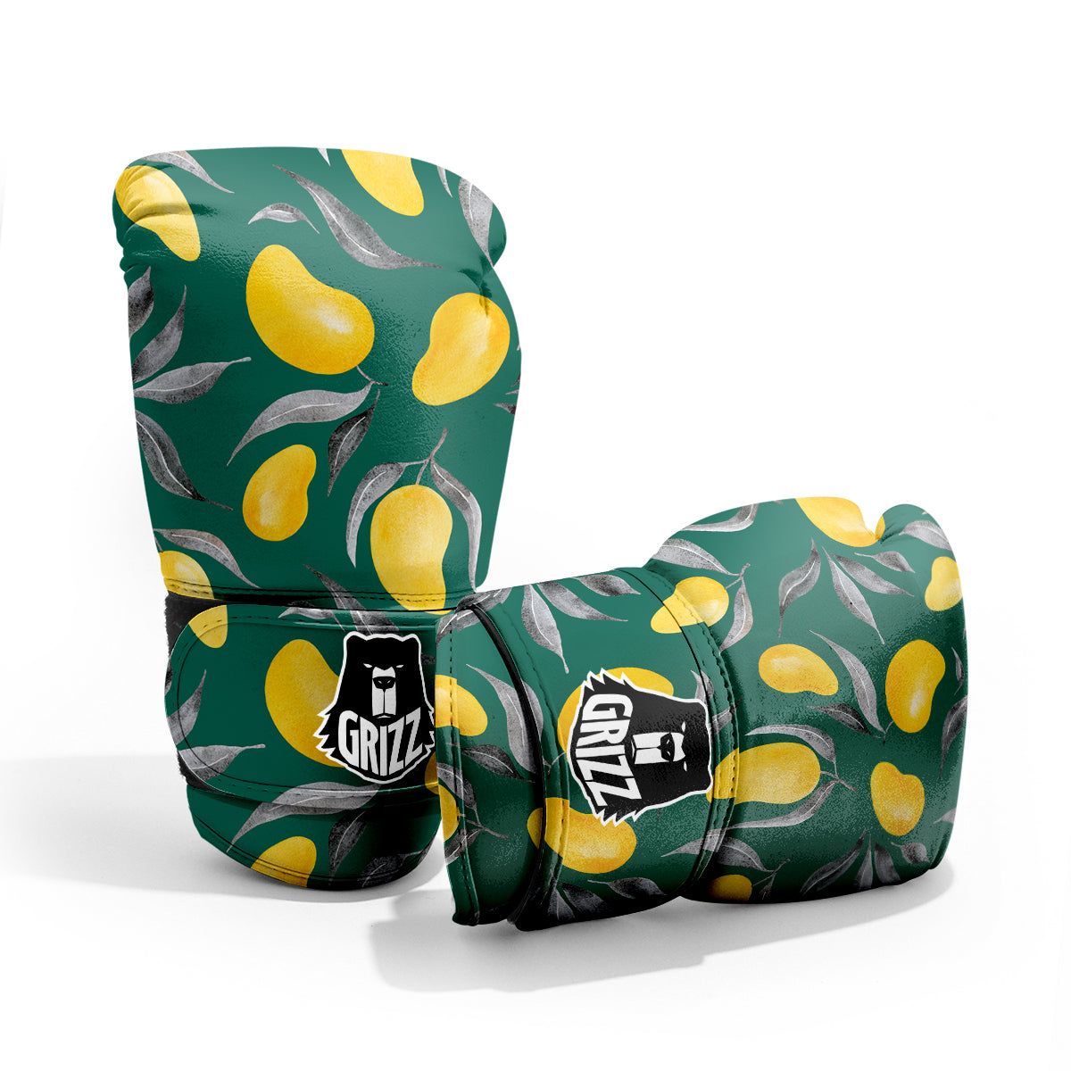 Fruit Mango Yellow Print Pattern Sparring Gloves-grizzshop