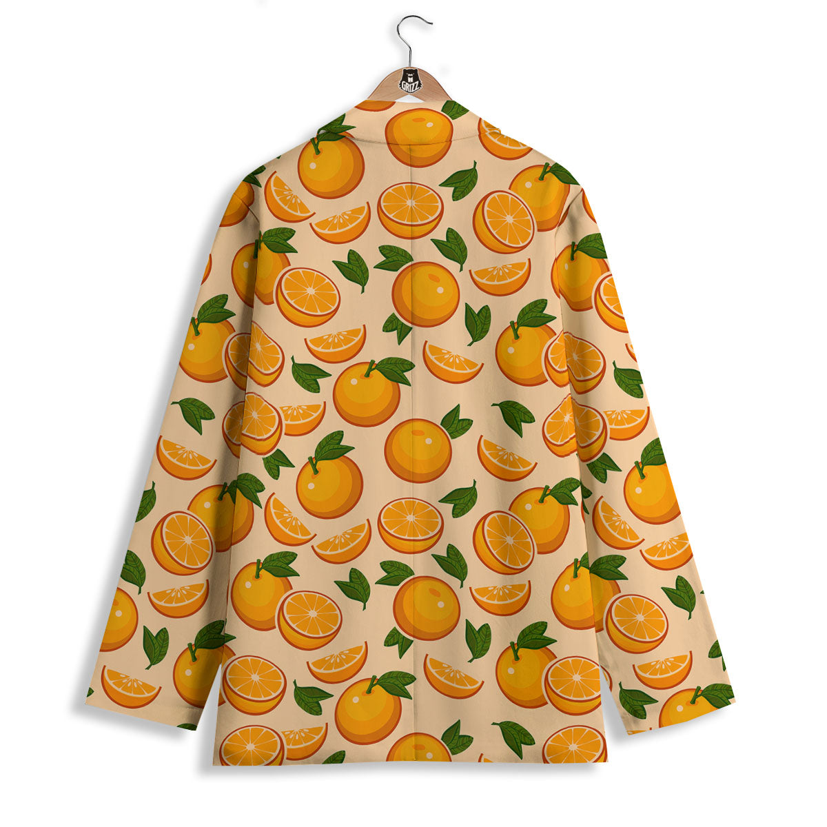 Fruit Orange Print Pattern Women's Blazer-grizzshop