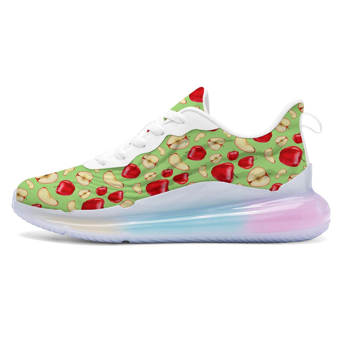 Fruit Red Apple Print Pattern Running Sneakers-grizzshop