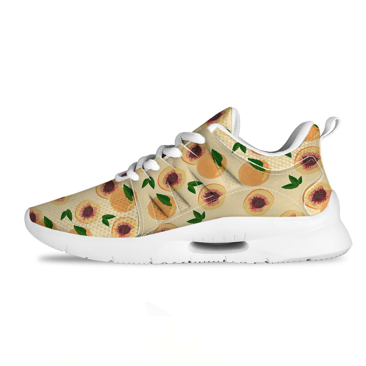 Fruit Ripe Apricot Print Pattern Tennis Shoes-grizzshop