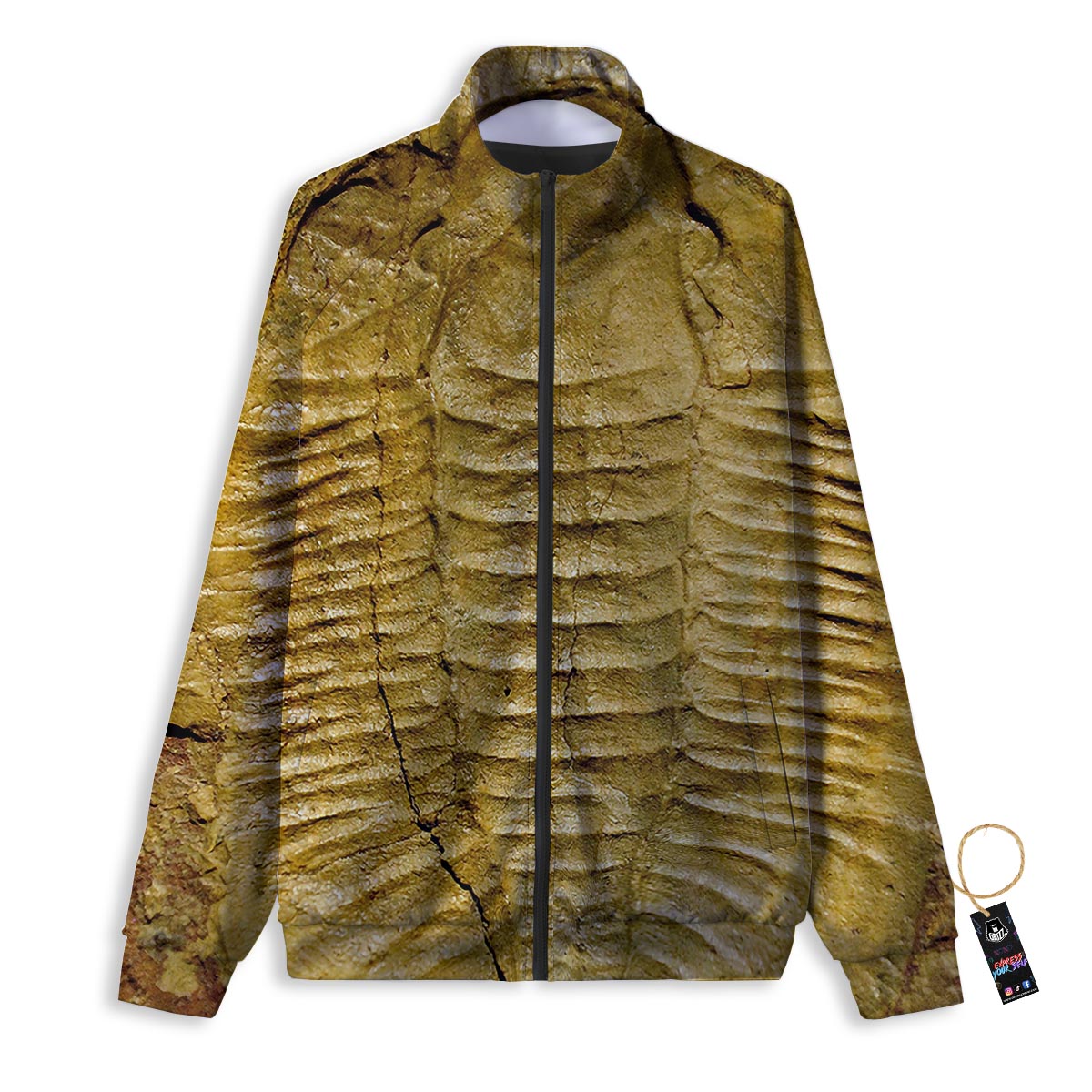 Fruit Ripe Apricot Print Pattern Track Jacket-grizzshop