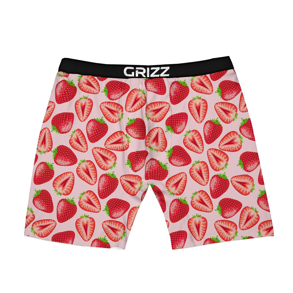 Fruit Strawberry Print Pattern Boxer Briefs-grizzshop